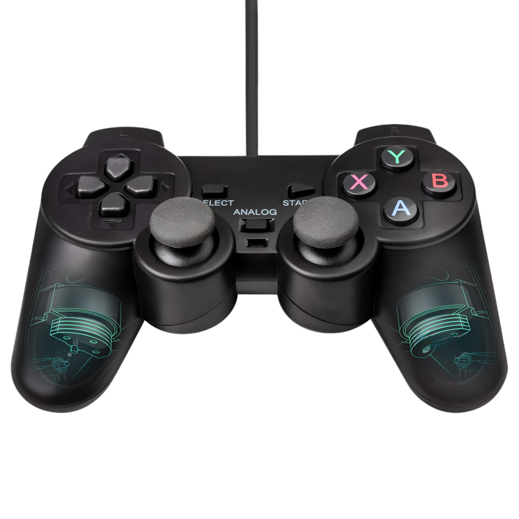 GAMEPAD DBLUE USB CON ANÁLOGOS BLACK DELUXE DBC1001 - 2