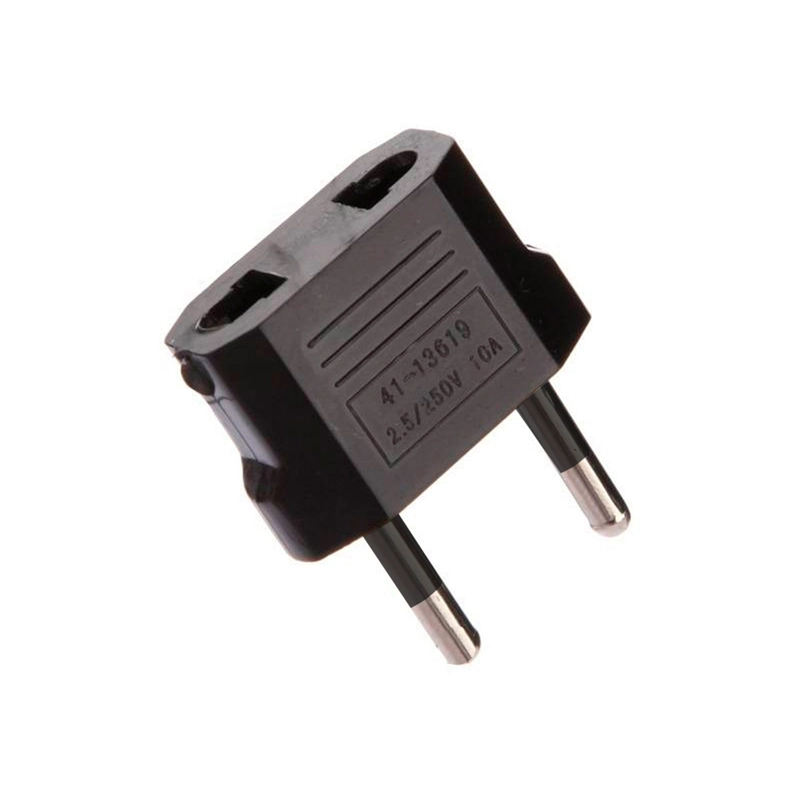 ADAPTADOR DBLUE 737 NEGRO AMERICANO Y EUROPEO A ENCHUFE NACIONAL 10A 2500 W - 3