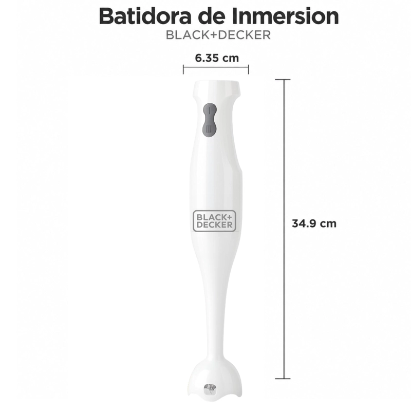 BATIDORA DE INMERSION MULTIFUNCIONAL BLACK + DECKER HB-2400W - 6