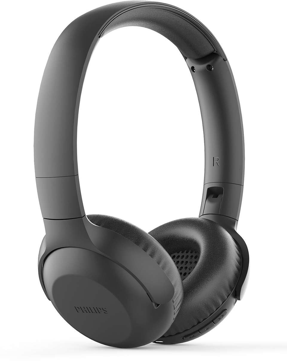 AUDÍFONOS PHILIPS TAUH202BK PLEGABLE 15H AUTONOMÍA BLUETOOTH - 1
