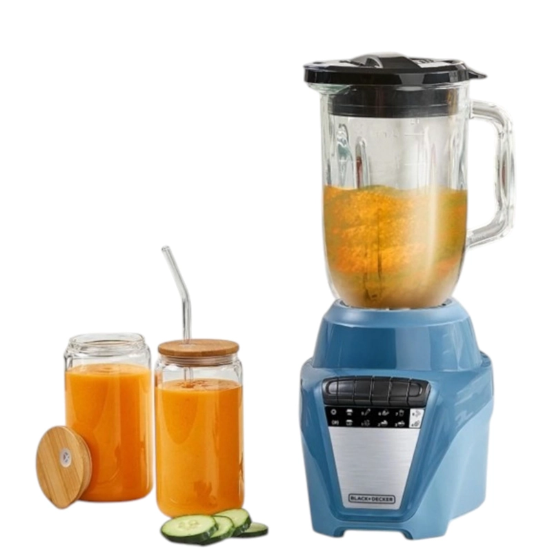 LICUADORA BLACK & DECKER VIDRIO 1.25L 550W BLBD210GT CALIPSO - 6