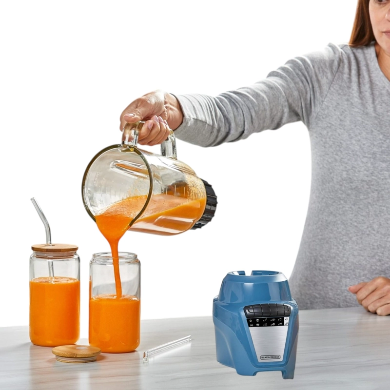 LICUADORA BLACK & DECKER VIDRIO 1.25L 550W BLBD210GT CALIPSO - 7