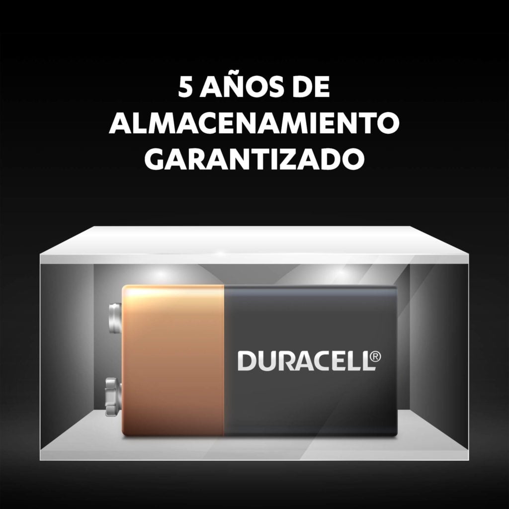 BATERIA DURACELL DE 9V DE LARGA DURACION - 3
