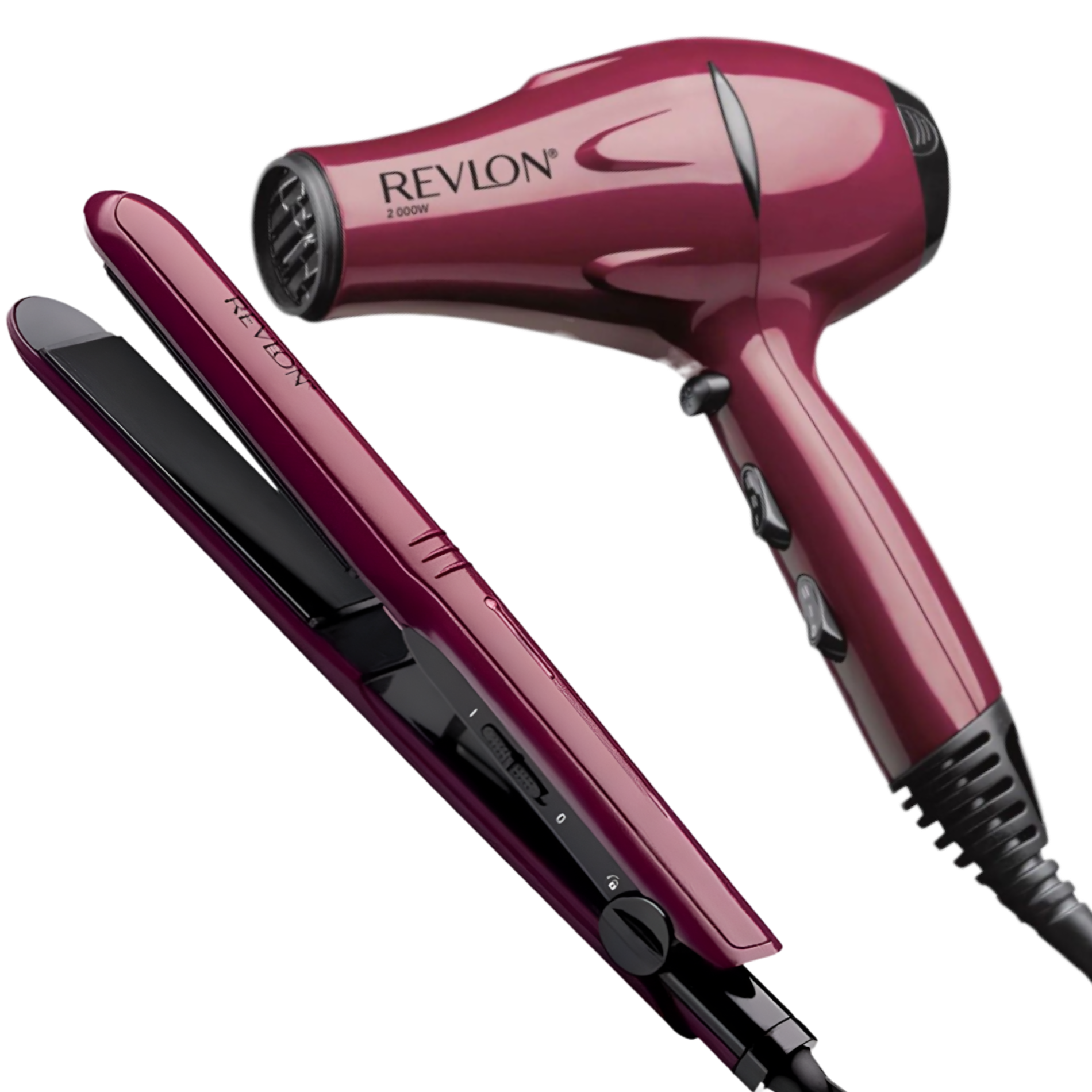 KIT SECADOR DE CABELLO REVLON RVBDR5230LA2 2000 W + ALISADOR PREMIUM PACK CERAMIC - 4