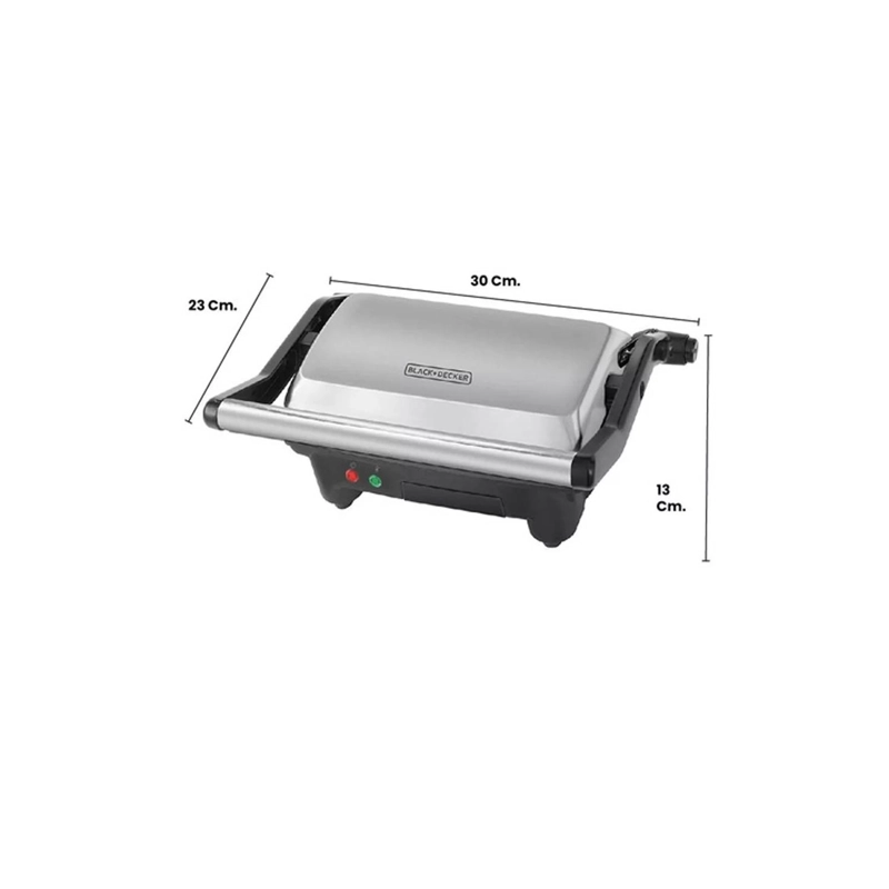 PANINI BLACK + DECKER 900W PLACAS ANTIADHERENTES GR2976-CL - 9