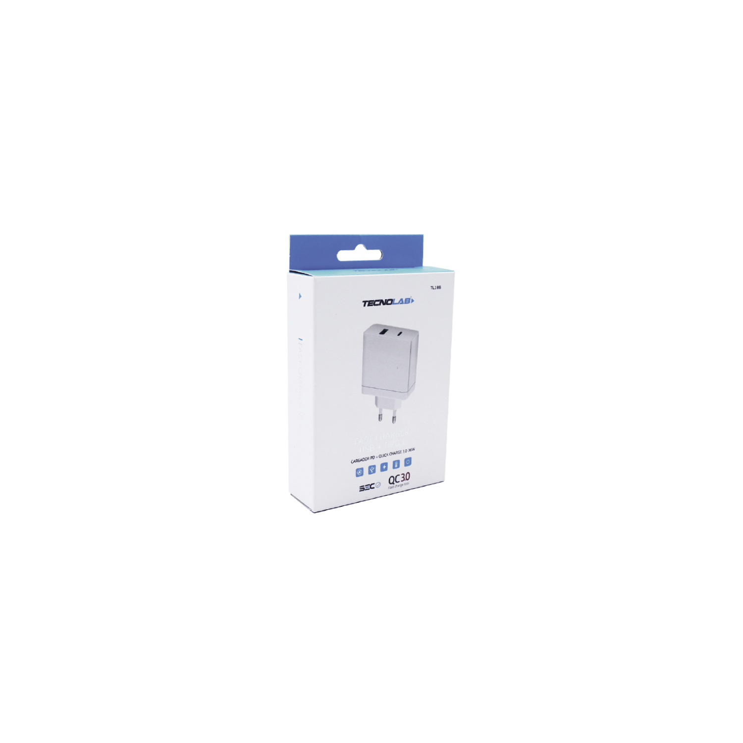 CARGADOR PARED USB C ULTRA RÁPIDO 36W POWER DELIVERY + USB - 8