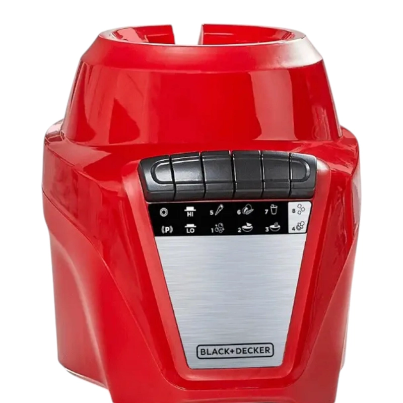 LICUADORA BLACK & DECKER VIDRIO 550W 1.25L BLBD210GR-CL ROJO - 5