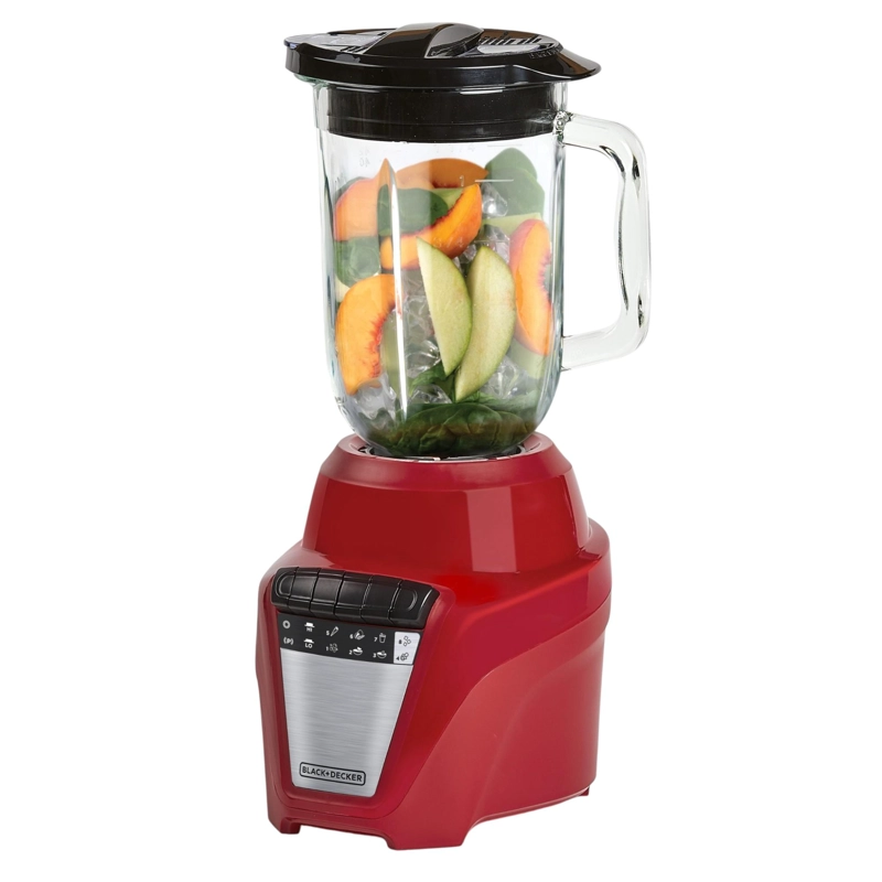 LICUADORA BLACK & DECKER VIDRIO 550W 1.25L BLBD210GR-CL ROJO - 7
