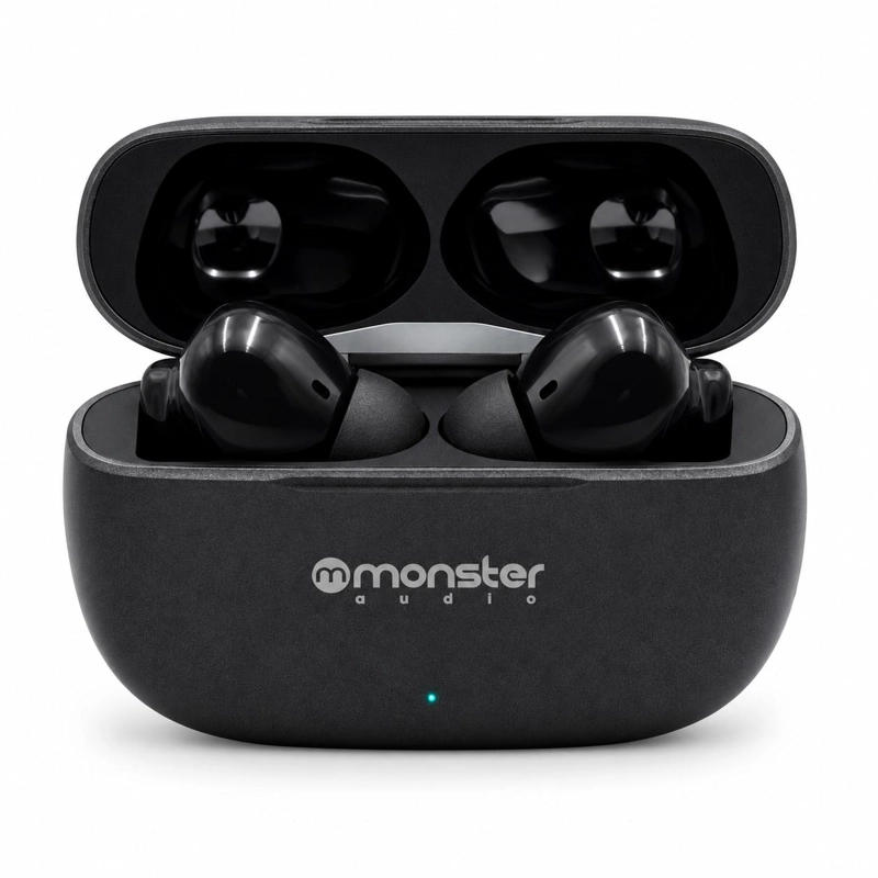 AUDÍFONOS MONSTER AUDIO TRUE WIRELESS MTW9 BLUETOOTH NEGRO - 2