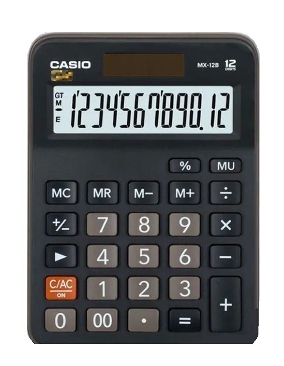 CALCULADORA CASIO MX-12B-BK COMERCIANTES NUMEROS GRANDES - 3