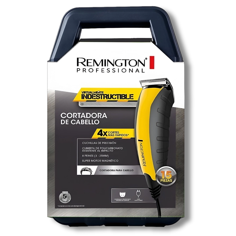CORTADORA REMINGTON HC5850 2 VELOCIDADES CABELLO INDESTRUCTIBLE 15 PCS - 2