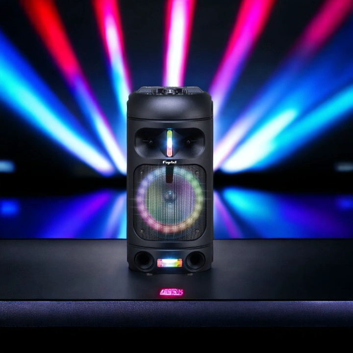 PARLANTE KARAOKE BT RGB CON MICROFONO RECARGABLE FUJITEL 802 - 3