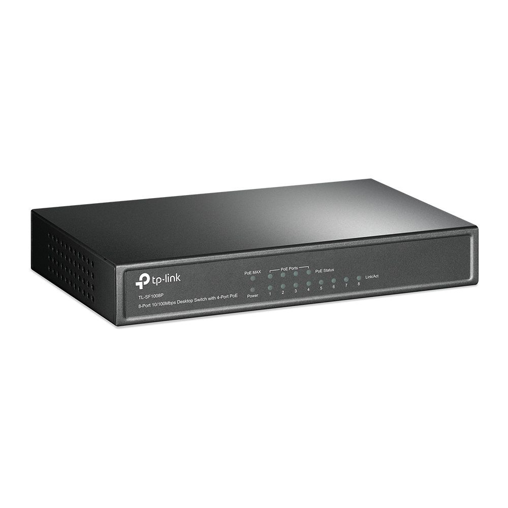 SWITCH TP-LINK TL-SF1008P 4 PUERTOS POE + 4 PUERTOS ESTANDAR - 3