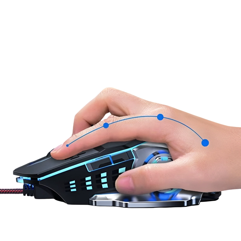 MOUSE REPTILEX GAMER 5 BOTONES RETROILUMINADO RX0005 3200DPI - 3
