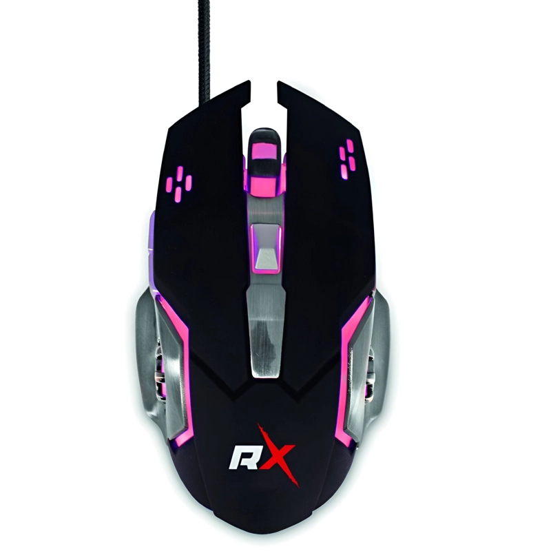 MOUSE REPTILEX GAMER 5 BOTONES RETROILUMINADO RX0005 3200DPI - 6