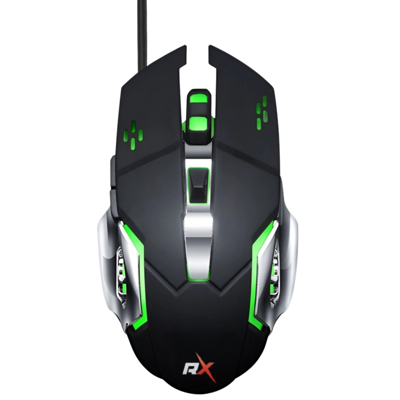 MOUSE REPTILEX GAMER 5 BOTONES RETROILUMINADO RX0005 3200DPI - 9