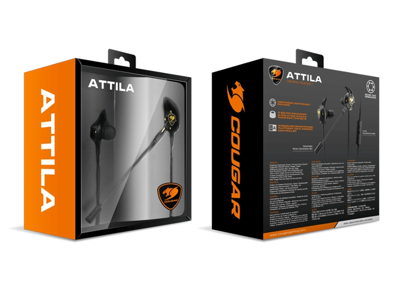 AUDÍFONOS GAMER COUGAR IN EAR CGRP07B-860H ATTILA EDITION - 6