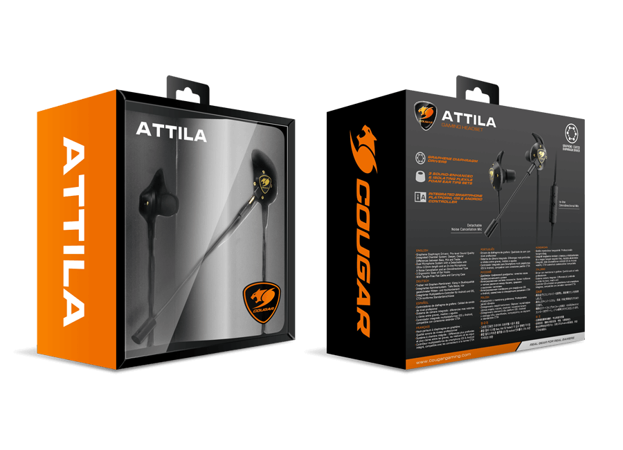 AUDÍFONOS GAMER COUGAR IN EAR CGRP07B-860H ATTILA EDITION - 6