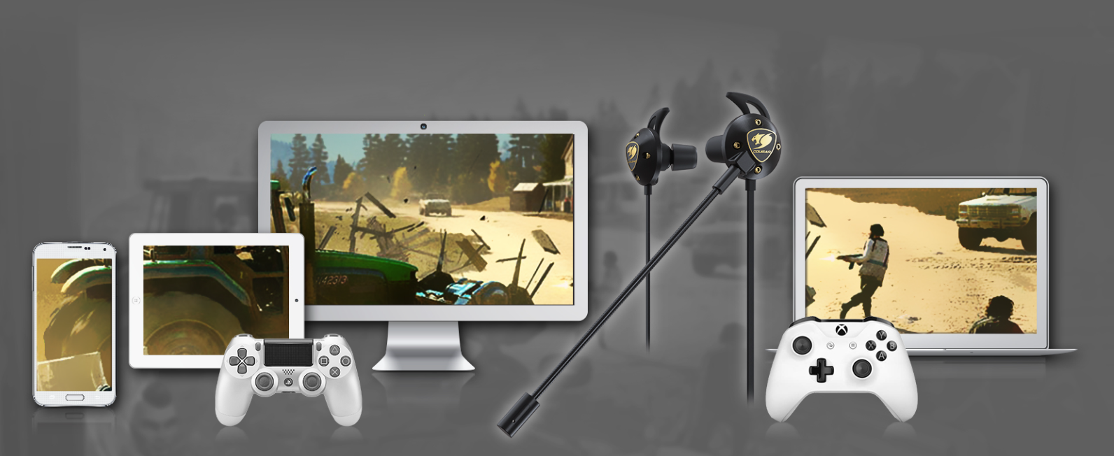 AUDÍFONOS GAMER COUGAR IN EAR CGRP07B-860H ATTILA EDITION - 7