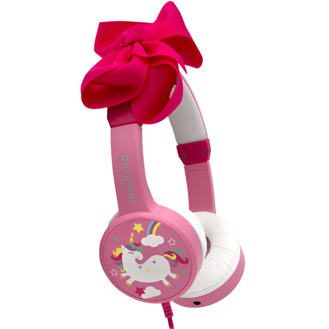 AUDÍFONOS MONSTER AUDIO CK02P UNICORNIO INFANTIL ROSADO - 3