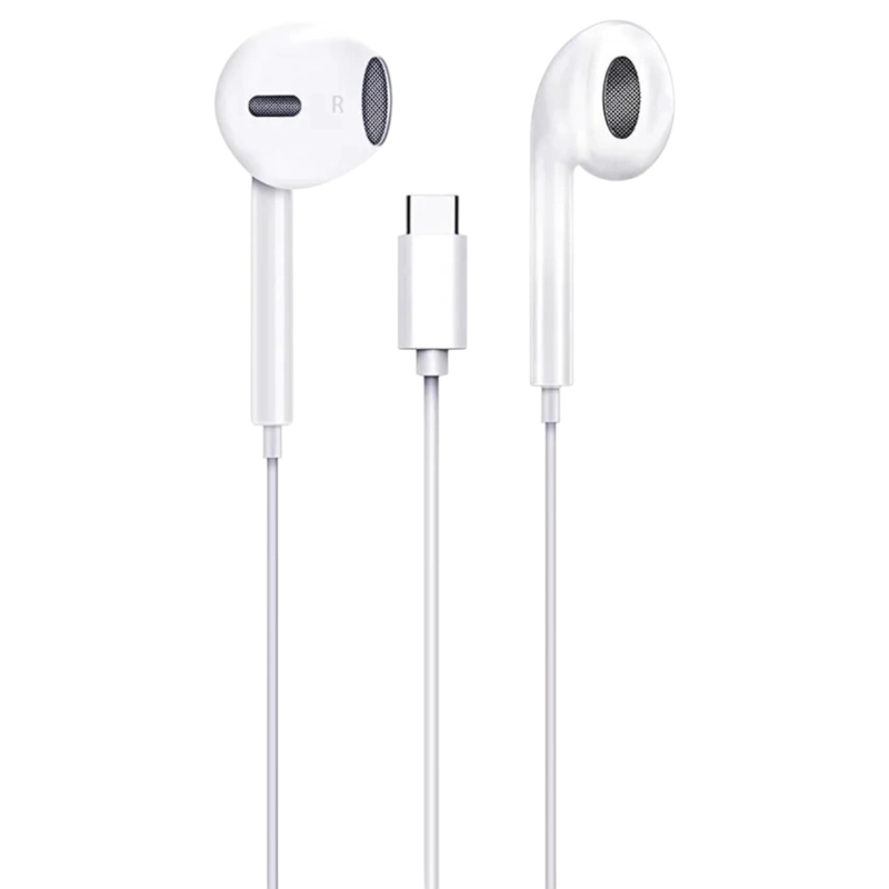 AUDÍFONOS TECMASTER MANOS LIBRES TM-300516 HIFI BLANCO CONECTOR TIPO C - 5