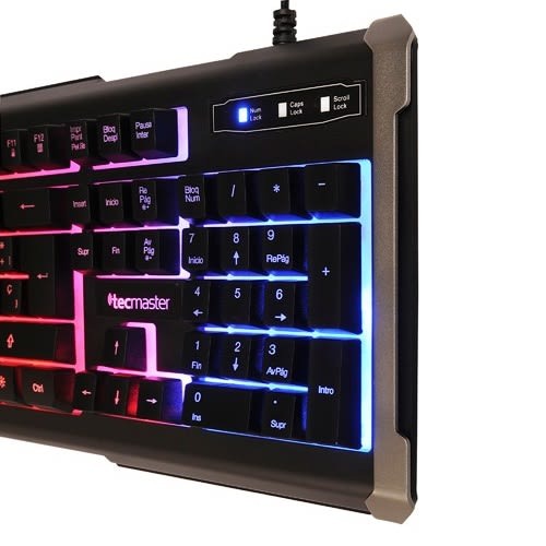 TECLADO GAMER UNIVERSAL TECMASTER LK100D RGB PC/ PS5/ PS4/ XBOX - 4