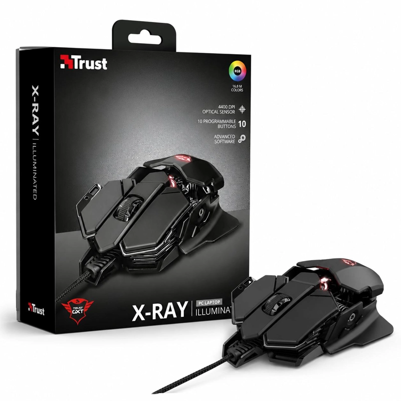 MOUSE TRUST GAMER GXT 138 X-RAY FULL RGB 10 BOTONES - 7