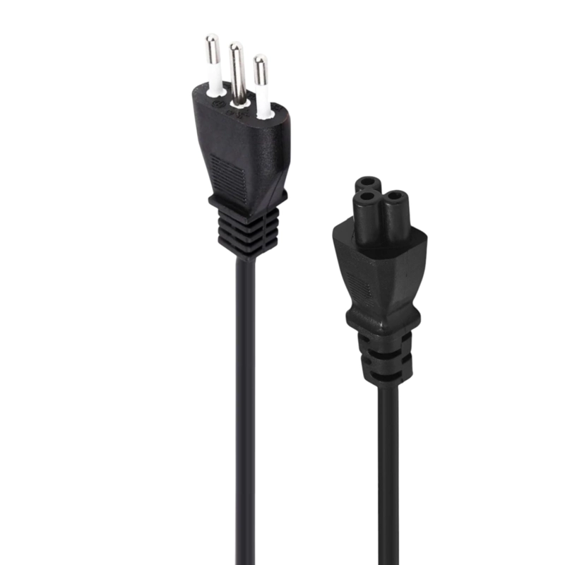 CABLE DE PODER TIPO TRÉBOL 1.8 MT REFORZADO 220V / 3 PIN OEM - 3