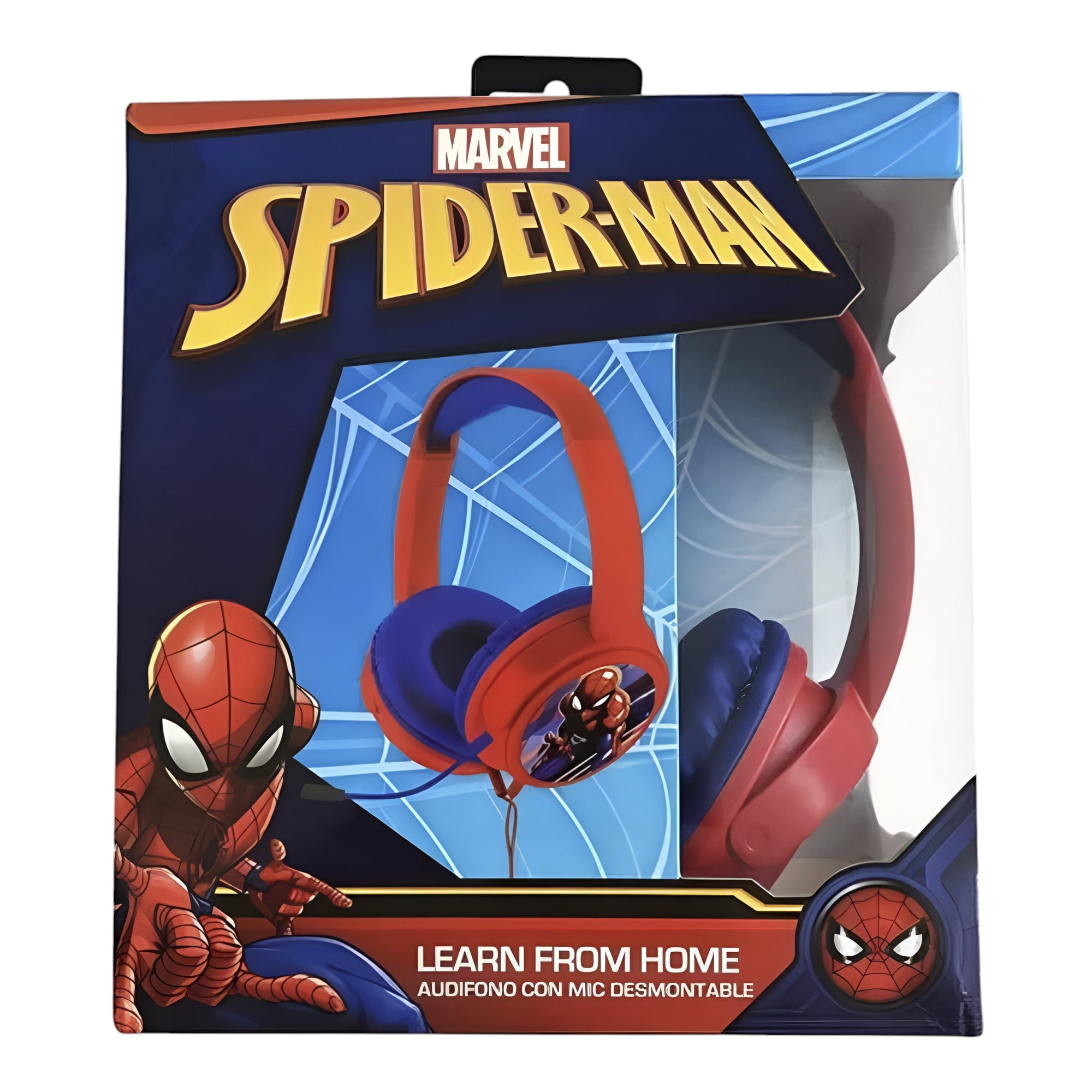 AUDÍFONOS MARVEL MANOS LIBRES LFH13044-NOC SPIDERMAN KIDS CONECTOR JACK 3.5MM - 2