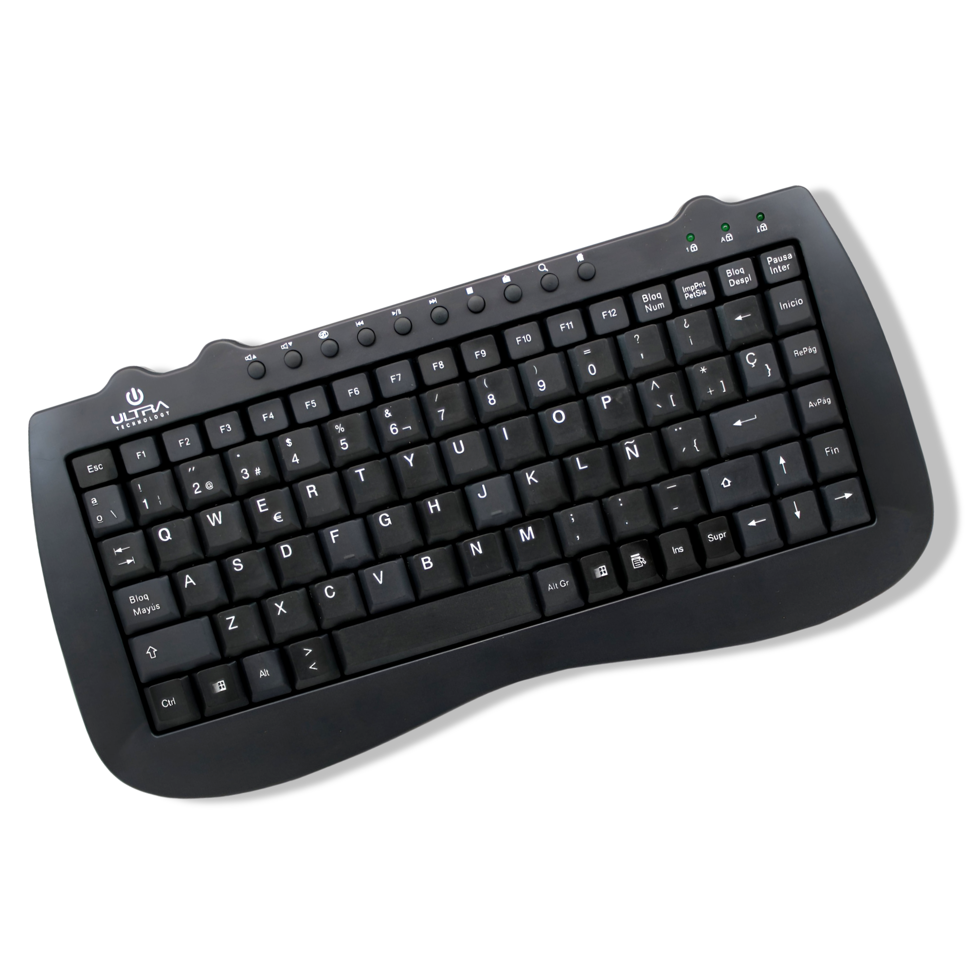 MINI TECLADO USB MULTIMEDIA ULTRA COMPACTO  K115U - 5