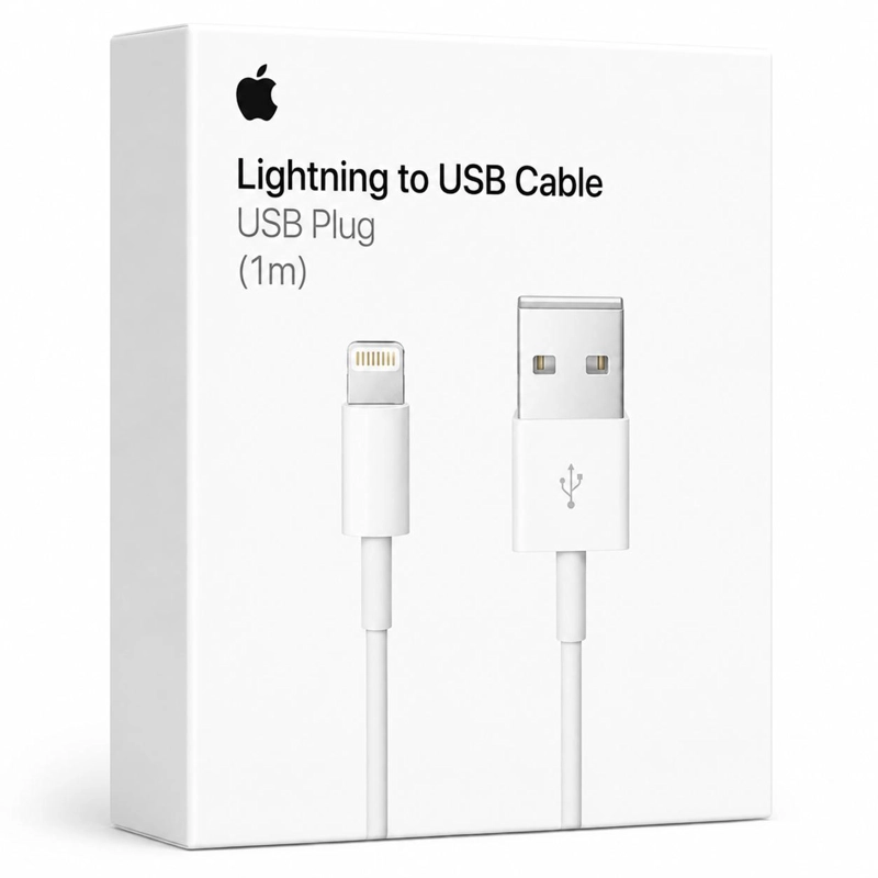 CABLE DE DATOS APPLE LIGHTNING A USB ORIGINAL 1 METRO - 1
