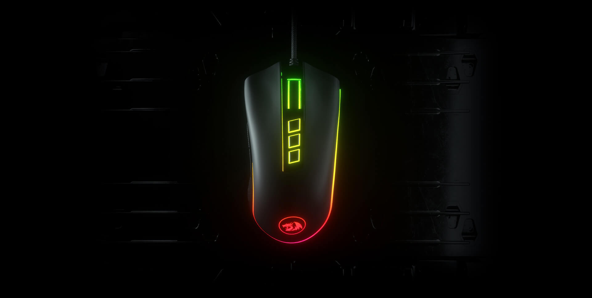 MOUSE REDRAGON GAMER M711 COBRA PIXART P3325 PRO - 8
