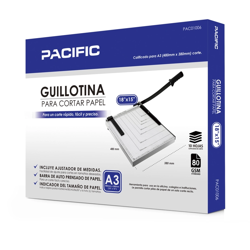 GUILLOTINA PACIFIC COLOR PROFESIONAL AUTO AFILABLE XXL 480MM X 380MM 11006 - 8