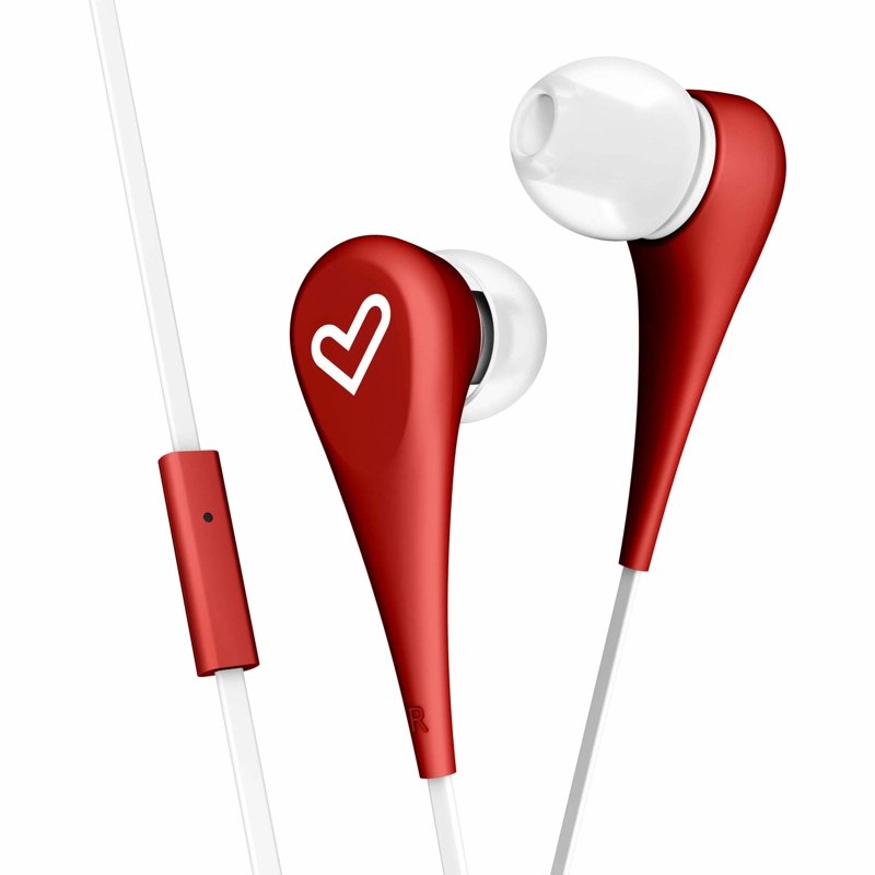 AUDÍFONOS ENERGY SISTEM 446001 EARPHONES STYLE 1+ ROJO MICRÓFONO - 1