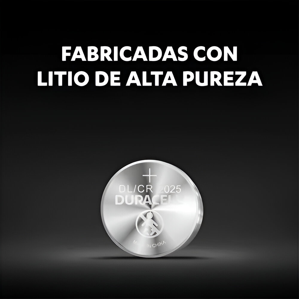 PILA DURACELL ESPECIAL 2025 LITHIUM BATTERY 3V - 4