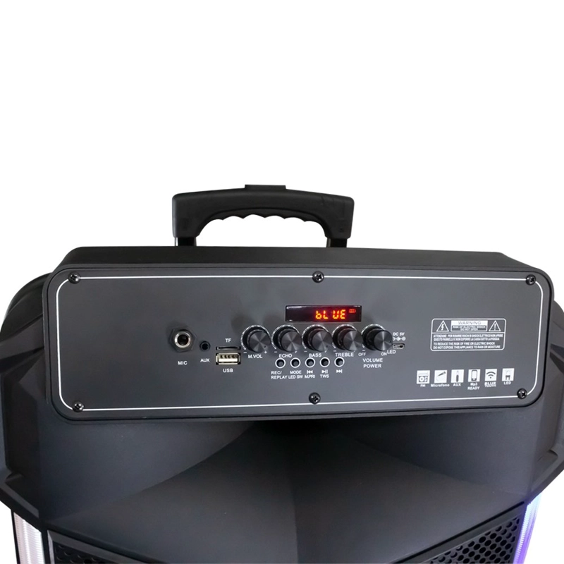 PARLANTE BLUETOOTH FUJITEL KARAOKEBT15L1 KARAOKE 15' RGB RECARGABLE + MICRÓFONO INALÁMBRICO BT15L - 4