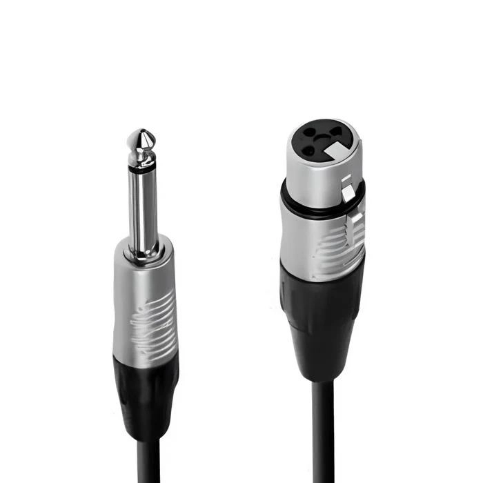 MICROFONO MULTIMEDIA XLR A JACK 6.3MM CABLE 4.5 METROS DM24K - 5