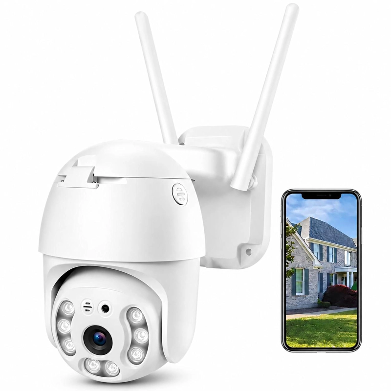 CAMARA DE SEGURIDAD ROBOTICA 1080P PTZ WIFI WATERPROOF IP66 - 1