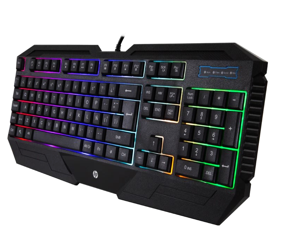TECLADO GAMER UNIVERSAL HP K110 RGB PC/ PS5/ PS4/ XBOX/ N. SWITCH - 1