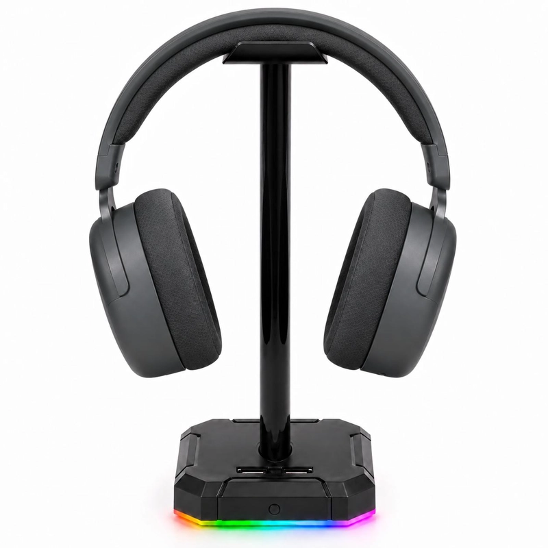 SOPORTE REDRAGON AUDÍFONOS SCEPTER CON HUB USB FULL RGB - 2