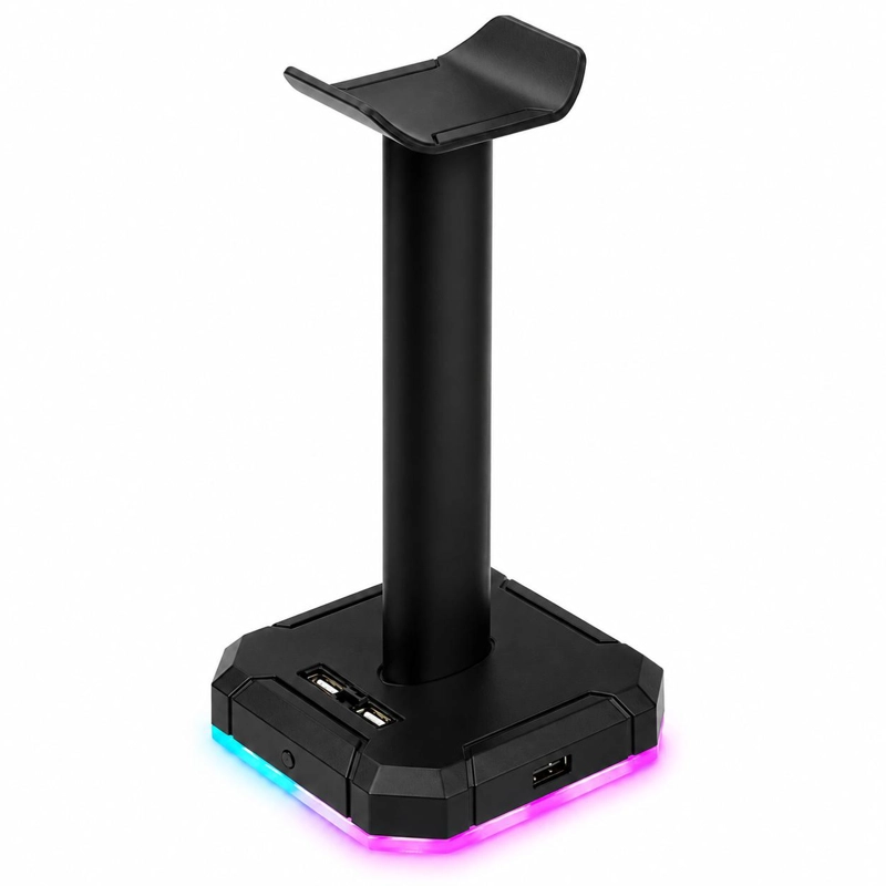 SOPORTE REDRAGON AUDÍFONOS SCEPTER CON HUB USB FULL RGB - 3