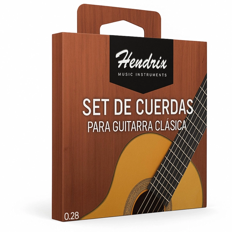 CUERDA DE GUITARRA CLASICA HENDRIX NYLON CRISTAL 0.28 HX0037 - 1