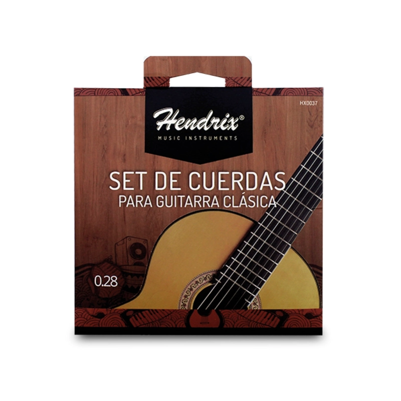 CUERDA DE GUITARRA CLASICA HENDRIX NYLON CRISTAL 0.28 HX0037 - 2