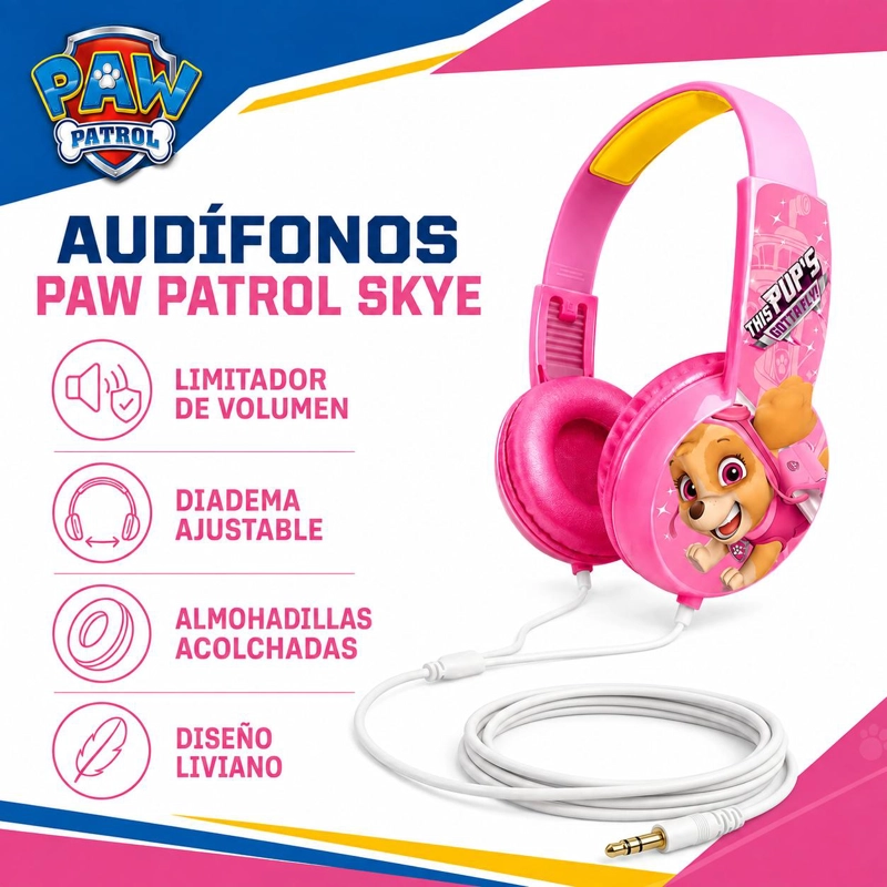 AUDÍFONOS PAW PATROL NIKELODEON SKY HP203371 - 6