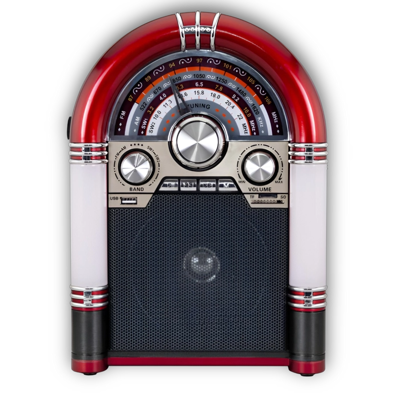 PARLANTE BLUETOOTH AUDIO PRO AP2053 RETRO ROCKOLA XL RECARGABLE ILUMINADA - 2