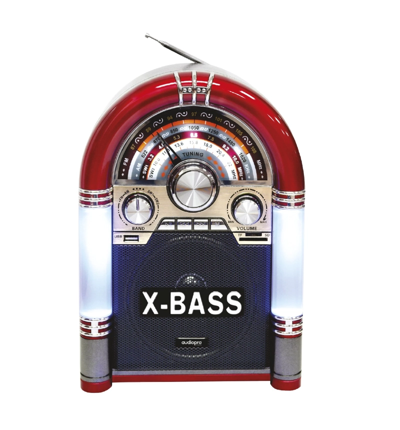 PARLANTE BLUETOOTH AUDIO PRO AP2053 RETRO ROCKOLA XL RECARGABLE ILUMINADA - 3