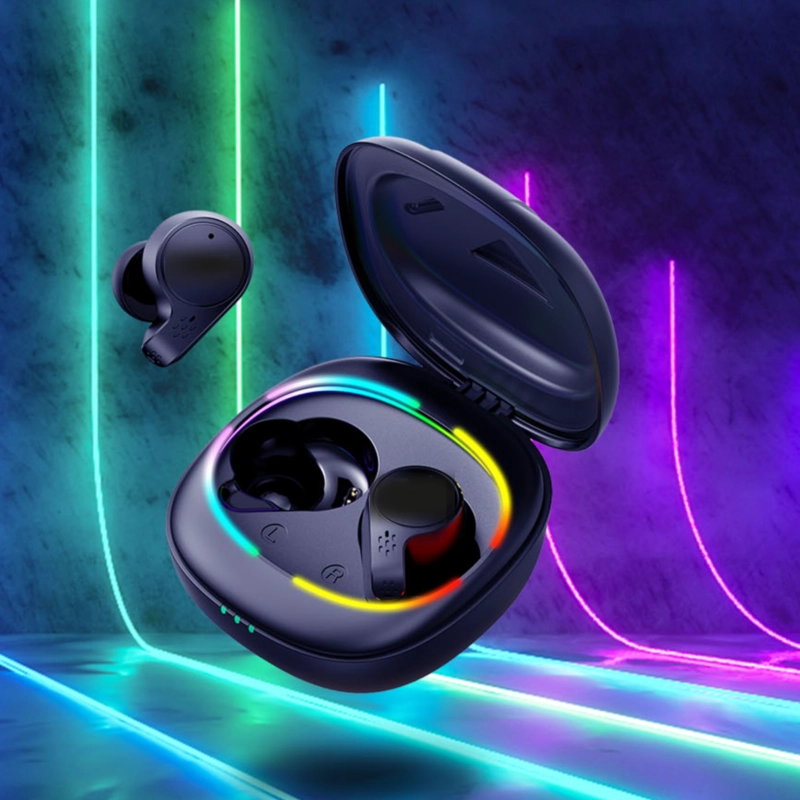 AUDÍFONOS GTC TRUE WIRELESS HSG-185 EARBUDS WATERPROOF RGB BLUETOOTH - 6