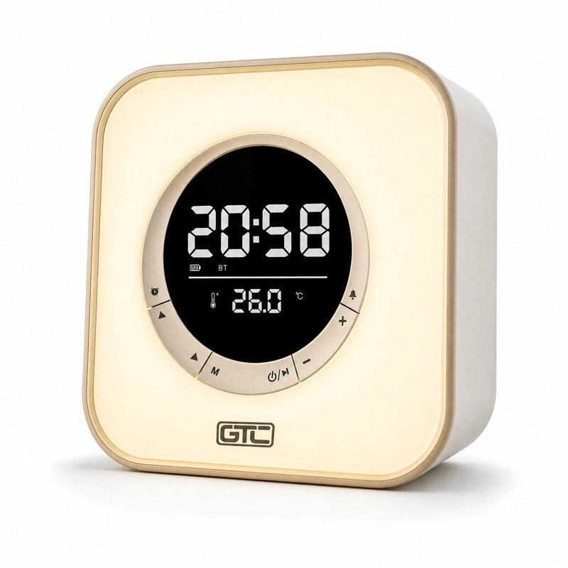 PARLANTE BLUETOOTH GTC SPG-134 RGB DESPERTADOR RELOJ TEMPERATURA - 6
