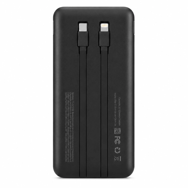 POWERBANK 20.000 MAH TURBO QUICK CHARGE MULTIPUERTOS 22W - 6