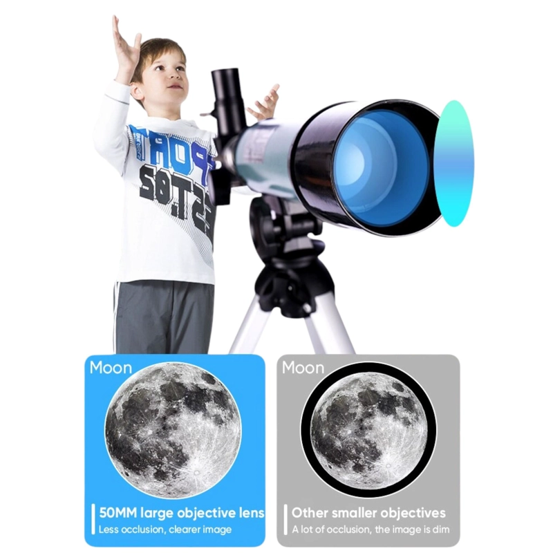 TELESCOPIO TECNOLAB ASTRONÓMICO MONOCULAR 90X HD DE ALUMINIO TL-070 - 9